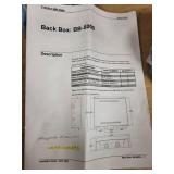 Crestron BB-5000 Back Box with Mounting Hardware and Documentation