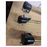 Set of 3 Vintage Drive-In Movie Theater Speakers with Mounting Arms