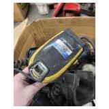 Box of Used Industrial Barcode Scanners and Automotive Parts