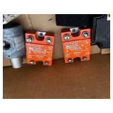 Box of Industrial Electrical Parts and Controls Including Allen-Bradley, Relays, Adapters, and Connectors