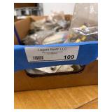Box of Electrical Hardware and Accessories, Sylvania Bulbs, Allen-Bradley Parts