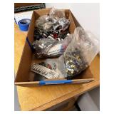 Box of Electrical Hardware and Accessories, Sylvania Bulbs, Allen-Bradley Parts