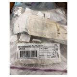 Box of Vintage and Modern Electronic Parts and Components Assortment