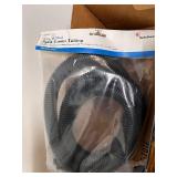 Box of Vintage and Modern Electronic Parts and Components Assortment