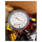 Box of Assorted Industrial Electrical and Pressure Components