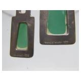 Large Sterling Silver & Sculpted Gemstone Designer Pendant Necklace - Forme Livre by Burle Marx