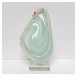 Large Genuine 18K Gold & Sculpted Gemstone Designer Pendant - Forme Livre by Burle Marx