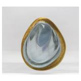 Genuine 18K Gold & Sculpted Gemstone Designer Pendant - Forme Livre by Burle Marx