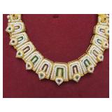 Genuine 22K Gold Necklace w/Hand Sewn Pearls