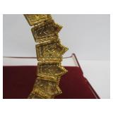 Genuine 22K Gold Necklace w/Hand Sewn Pearls