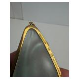 Large Genuine 18K Gold & Sculpted Gemstone Designer Pendant - Forme Livre by Burle Marx