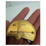 Exceptional 18K & 24K Gold Atelier ZOBEL Brooch Pendant w/Rutilated Quartz & Small Diamonds