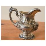 6" 463-grams Sterling Silver Holloware Creamer Pitcher - Francis I by Reed & Barton #570A