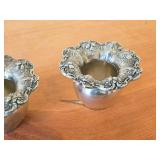 Lot of (2) 159-grams (total) Sterling Silver Toothpick Holders - Francis I by Reed & Barton #X57 2 1/4" x 3 1/2"