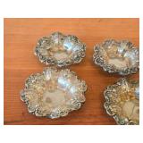 Lot of (4) 3-3/8" 202-grams (total) Sterling Silver Bowl / Nut Dish - Francis I by Reed & Barton X569