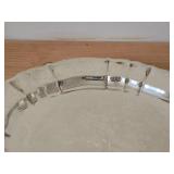 13 1/2" 841-grams Sterling Silver Holloware Serving Tray by Gorham / Scalloped Edge style