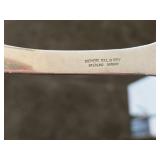 Lot of (3) 280-grams (total) 830 Silver Flatware - Salad Serving Set and 5-tine Serving Fork - Valdres by Th. Martinson (Norway)