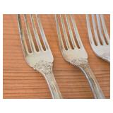 Lot of (5) 7 1/2" 299-grams (total) Sterling Silver Dinner Forks - Francis I by Reed & Barton