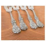 Lot of (4) 6-1/8" 151-grams (total) Sterling Silver Salad Forks - Francis I by Reed & Barton