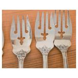 Lot of (6) 6-1/8" 228-grams (total) Sterling Silver Salad Forks - Francis I by Reed & Barton