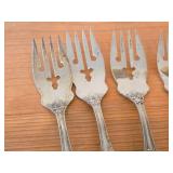 Lot of (6) 6-1/8" 228-grams (total) Sterling Silver Salad Forks - Francis I by Reed & Barton