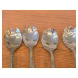Lot of (4) 5 1/4" 112-grams (total) Sterling Silver Ice Cream Forks - Francis I by Reed & Barton