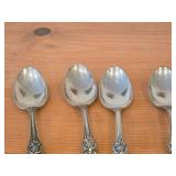 Lot of (4) 7 1/4" 240-grams (total) Sterling Silver Dessert / Soup Spoons - Francis I by Reed & Barton (oval)