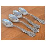 Lot of (4) 5-7/8" 150-grams (total) Sterling Silver Teaspoons - Francis I by Reed & Barton