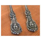 8-3/8" 282-grams (total) Sterling Silver (2) Serving Spoons and (1) Pierced Tablespoon - Francis I by Reed & Barton