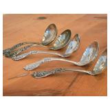Lot of (5) 6 1/2" 382-grams (total) Sterling Silver Gravy Ladles - Francis I by Reed & Barton