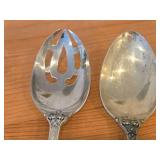 8-3/8" 178-grams (total) Sterling Silver Serving Spoon and Pierced Tablespoon - Francis I by Reed & Barton