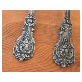 8-3/8" 178-grams (total) Sterling Silver Serving Spoon and Pierced Tablespoon - Francis I by Reed & Barton