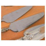 423-grams (total) Pastry / Cake Server 9-1/2", Pie/Cake Server 10-3/8" (x2), Cake Breaker 10-1/2" - Francis I by Reed & Barton