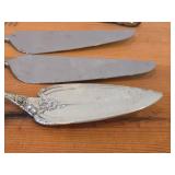 423-grams (total) Pastry / Cake Server 9-1/2", Pie/Cake Server 10-3/8" (x2), Cake Breaker 10-1/2" - Francis I by Reed & Barton