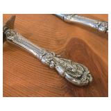 516-grams (total) Sterling Silver Sterling Silver Fish Server 11-3/4", Fish/Cake Knife with Mirrorstele Sterling Handle 10-3/4", Lasagna Server 9-7/8" - Francis I by Reed & Barton