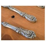 516-grams (total) Sterling Silver Sterling Silver Fish Server 11-3/4", Fish/Cake Knife with Mirrorstele Sterling Handle 10-3/4", Lasagna Server 9-7/8" - Francis I by Reed & Barton