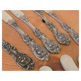 Lot of (8) 250-grams (total) Sterling Silver Flat Handle Butter Spreaders - Francis I by Reed & Barton