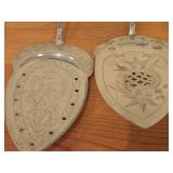 306-grams (total) Sterling Silver Cake Breaker 11", Pastry / Pie Server 10-1/2", Gorham Saxon Stag Cake/Pie Server 11"