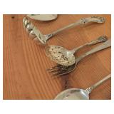 Lot of (12) 357-grams (total) Sterling Silver Flatware - Ladles, Servers