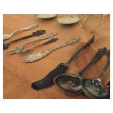 Lot of (13) 422-grams (total) Sterling Silver Flatware - Forks, Spoons, Ladles, Servers, Tongs