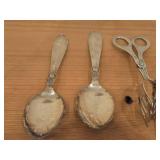 Lot of (13) 422-grams (total) Sterling Silver Flatware - Forks, Spoons, Ladles, Servers, Tongs