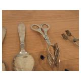 Lot of (13) 422-grams (total) Sterling Silver Flatware - Forks, Spoons, Ladles, Servers, Tongs