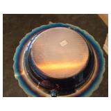 Vintage 12" 1360-grams Silverplated Chafing Dish with Wood Handle (round)