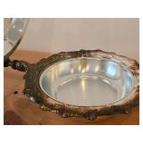 2267-grams Silverplated Chafing Dish with Wood Handle by Sheridan Taunton Silversmith Ltd.
