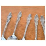 Lot of (6) 5 1/4" 128-grams (total) Sterling Silver Teaspoons - Versailles by Gorham