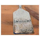 Lot of (3) 386-grams (total) Silverplated Flatware - Vintage (Italy) Cake Server, FB Rogers Pizza Cutter, FB Rogers Pasta Server