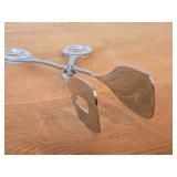 Lot of (3) 138-grams (total) Tongs - Silverplated Swedish Mechanical Tong, Silverplated Sheffield England Serving Tong, Stainless Steel Endurance Small Tong