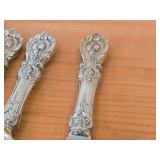Lot of (7) 437-grams (total) Silverplated Knives - Dinner (x4), Pickle (x2), Hardanger Best Dinner (x1)