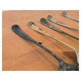 Lot of (6) 858-grams (total) Silverplated Servers - Vintage Ice Scoop, International Salad Forks (x3), International Serving Spoon (x1), Serving Spoon (x1)