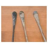 Lot of (6) 858-grams (total) Silverplated Servers - Vintage Ice Scoop, International Salad Forks (x3), International Serving Spoon (x1), Serving Spoon (x1)